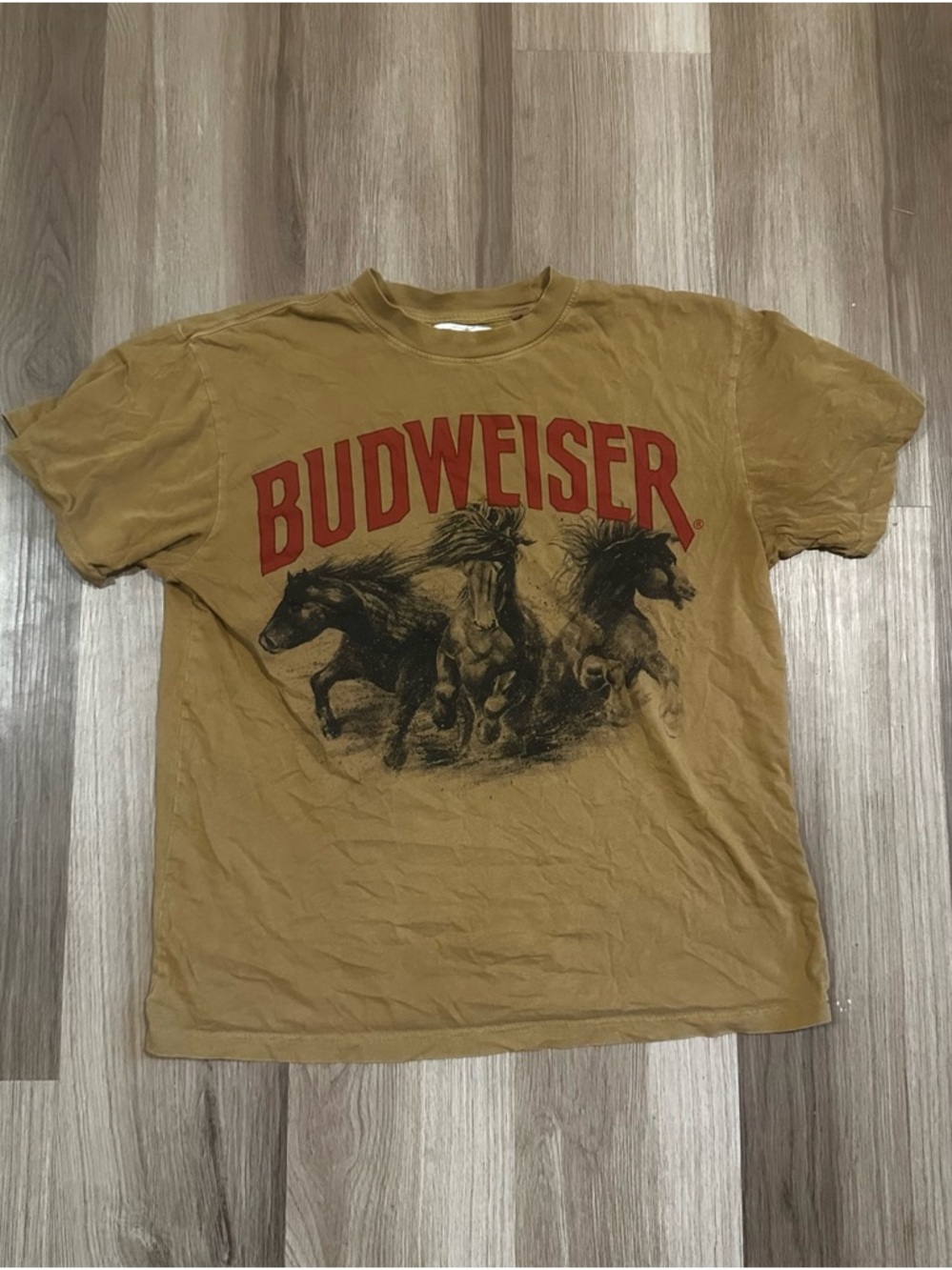 Budweiser Men’s Graphic T-Shirt - Horses Logo